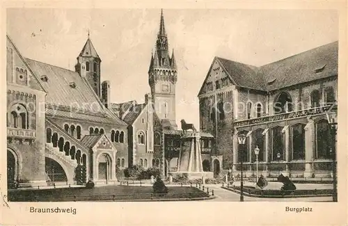 AK / Ansichtskarte Braunschweig Burgplatz Braunschweig