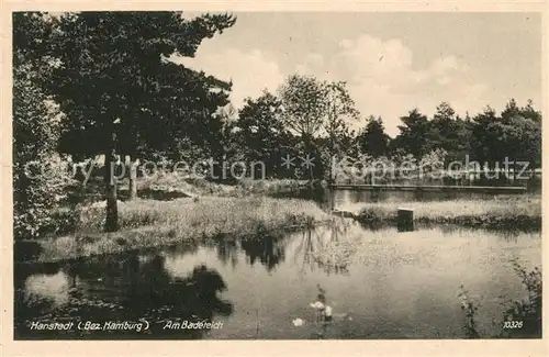 AK / Ansichtskarte Hanstedt_Nordheide Am Badeteich Hanstedt_Nordheide