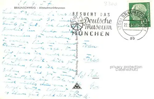 AK / Ansichtskarte Braunschweig Altstadt Marktbrunnen Braunschweig