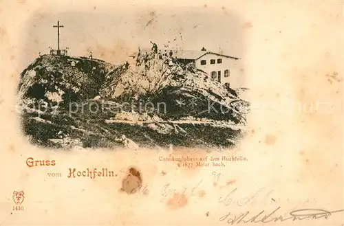 AK / Ansichtskarte Hochfelln_Ruhpolding Unterkunftshaus auf dem Hochfelln Hochfelln Ruhpolding