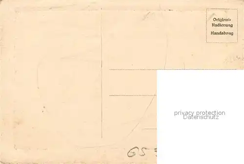 AK / Ansichtskarte Assmannshausen_Rhein Gasthof zur Krone Radierung Assmannshausen Rhein