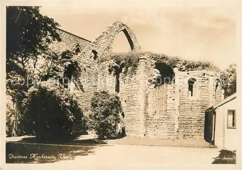 AK / Ansichtskarte Visby Drottens Kyrkoruin Visby