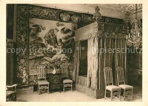 AK / Ansichtskarte Skokloster Slott Grevinnan Wrangels saengkammare 