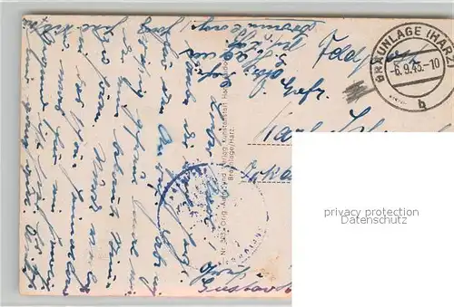 AK / Ansichtskarte Braunlage Blick von der Rosentalbank Braunlage