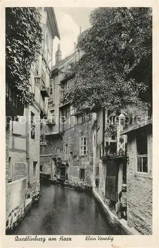 AK / Ansichtskarte Quedlinburg Klein Venedig Quedlinburg