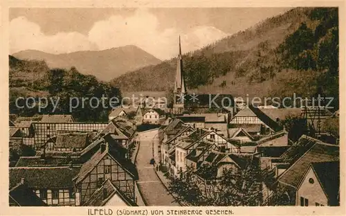 AK / Ansichtskarte Ilfeld_Suedharz Blick vom Steinberge Ilfeld Suedharz