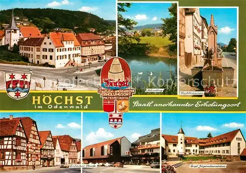 AK / Ansichtskarte Hoechst_Odenwald Erbacher Strasse Jugendzentrum Hoechst_Odenwald