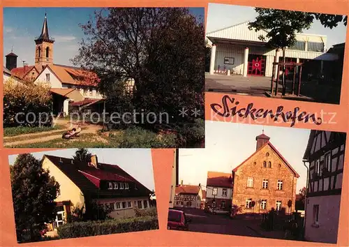 AK / Ansichtskarte Sickenhofen Evangelische Kirche Schulhaus Sickenhofen