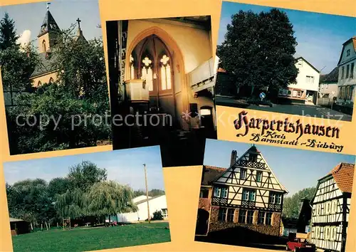 AK / Ansichtskarte Harpertshausen Rathaus Kirche Harpertshausen