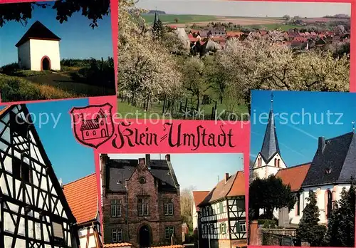 AK / Ansichtskarte Klein Umstadt Wendelinuskapelle Oberdorf Rathaus Klein Umstadt