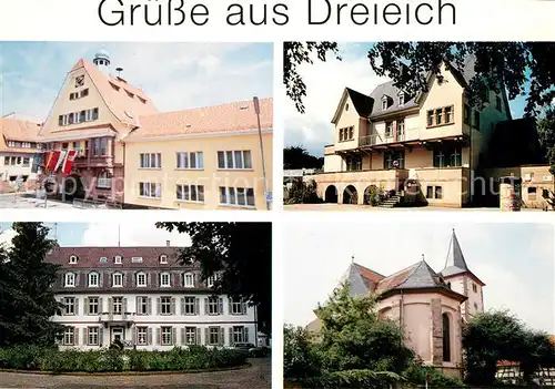 AK / Ansichtskarte Dreieich Rathaus Schloss Philippseich  Dreieich