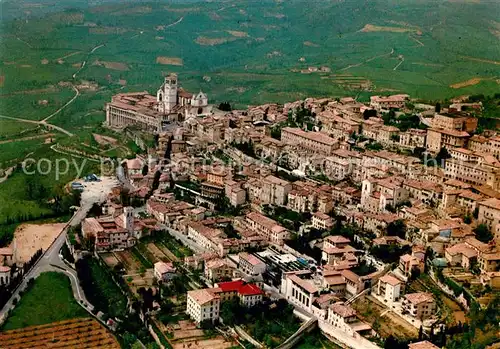 AK / Ansichtskarte Assisi_Umbria Panorama dall aereo lato Ouest Cittadella Assisi Umbria