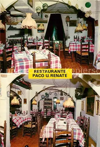 AK / Ansichtskarte Bilbao_Spanien Restaurante Paco u. Renate Bilbao Spanien