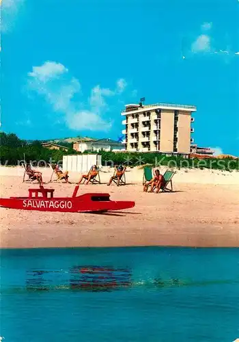 AK / Ansichtskarte Alba_Adriatica Hotel Doge Strand Alba Adriatica