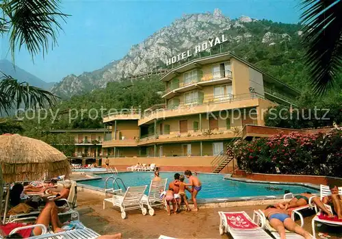 AK / Ansichtskarte Limone_sul_Garda Hotel Royal Swimming Pool Limone_sul_Garda