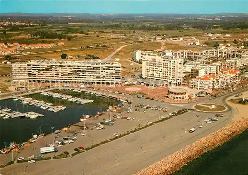 AK / Ansichtskarte Saint Cyprien_Plage Station balneaire Port La Cote Vermeille vue aerienne Saint Cyprien_Plage