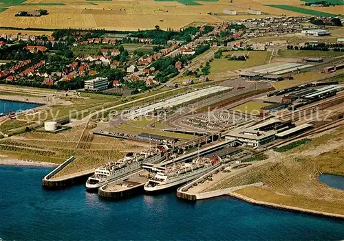 AK / Ansichtskarte Rodbyhavn Hafen Fliegeraufnahme Rodbyhavn