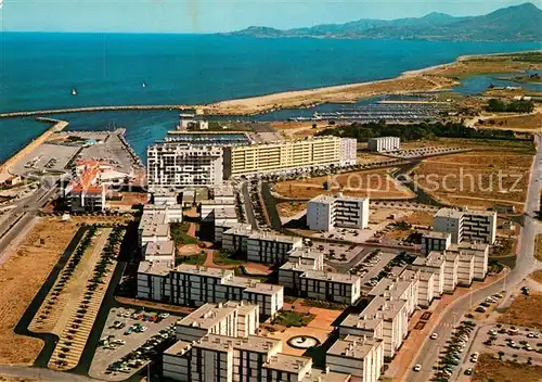 AK / Ansichtskarte Saint Cyprien_Plage La Cote Catalane vue aerienne Saint Cyprien_Plage