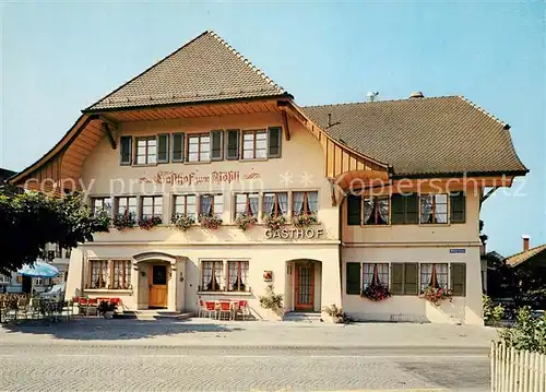 AK / Ansichtskarte Aarberg Spezialitaeten Landgasthof Zum Roessli Aarberg