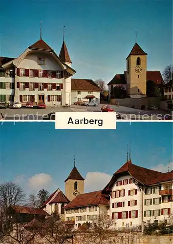 AK / Ansichtskarte Aarberg Ortsmotive mit Kirche Aarberg