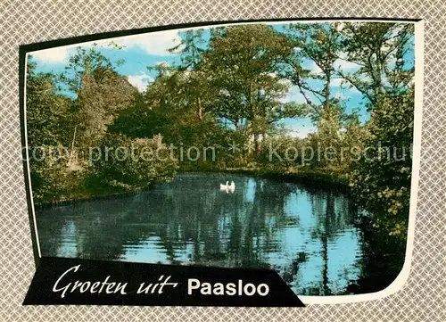 AK / Ansichtskarte Paasloo Partie am Wasser Natur Landschaftspanorama Paasloo