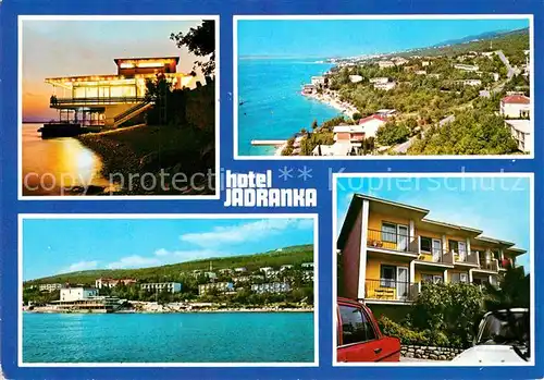 AK / Ansichtskarte Selce_Crikvenica Hotel Jadranka Kuestenpanorama Selce Crikvenica