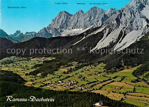 AK / Ansichtskarte Ramsau_Dachstein_Steiermark Hochplateau Dachsteingebirge Fliegeraufnahme Ramsau_Dachstein