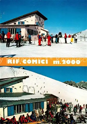 AK / Ansichtskarte Selva_Val_Gardena_Tirol Rifugio Comici Berghuette Wintersportplatz Dolomiten Selva_Val_Gardena_Tirol