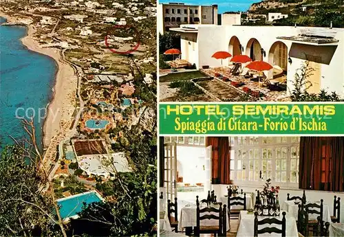 AK / Ansichtskarte Forio_d_Ischia Spiaggia di Citara Hotel Semiramis Forio_d_Ischia
