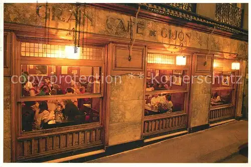 AK / Ansichtskarte Madrid_Spain Cafe de Gijon Madrid Spain
