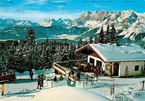 AK / Ansichtskarte Schladming_Obersteiermark Jausenstueberl Tauernblick mit Dachsteinmassiv Schladming_Obersteiermark