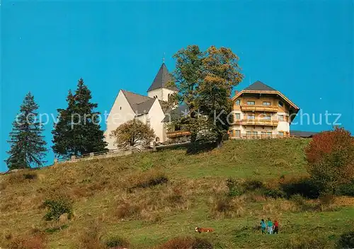 AK / Ansichtskarte Magdalensberg Gipfel mit Wallfahrtskirche und Gipfelhaus Skorianz Magdalensberg