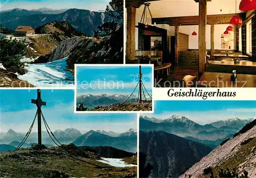 AK / Ansichtskarte Goestling_Ybbs Alpengasthof Geischlaegerhaus Hochkar Aalpenstrasse Sessellift Gipfelkreuz Goestling_Ybbs