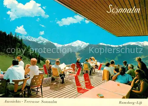 AK / Ansichtskarte Ramsberg_Zillertal Aussichts Terrasse Sonnalm  Ramsberg_Zillertal