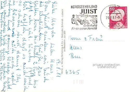 AK / Ansichtskarte Juist_Nordseebad Fliegeraufnahme Duenen Strand Inselzug Inselkirche Wilhelmstrasse Juist_Nordseebad