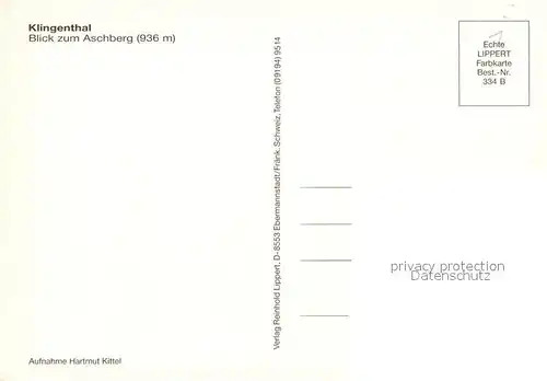 AK / Ansichtskarte Klingenthal_Vogtland Panorama Aschberg Klingenthal_Vogtland