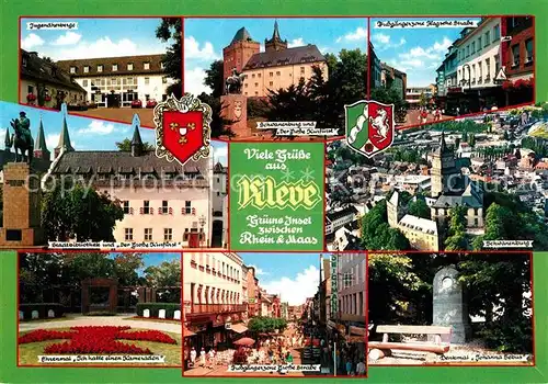 AK / Ansichtskarte Kleve Jugendherberge Ehrenmal Ich hatte einen Kameraden  Kleve