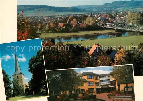 AK / Ansichtskarte Kirchohsen Bueckeberg Petrikirche Rathaus Kirchohsen