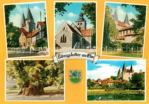 AK / Ansichtskarte Koenigslutter_Elm Kirche Schloss  Koenigslutter Elm