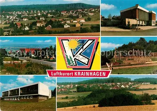 AK / Ansichtskarte Krainhagen Panorama Spielplatz Ortsansichten Krainhagen
