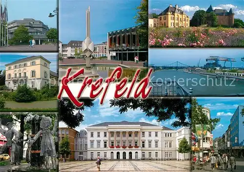 AK / Ansichtskarte Krefeld Stadtansichten Rathaus  Krefeld