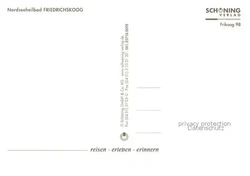 AK / Ansichtskarte Friedrichskoog_Nordseebad Klinik Norseedeich Hafen Schleuse Friedrichskoog_Nordseebad