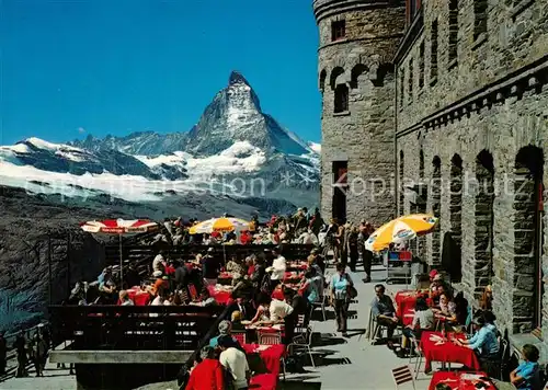 AK / Ansichtskarte Zermatt_VS Kulmhotel Gornergrat Matterhorn Zermatt_VS