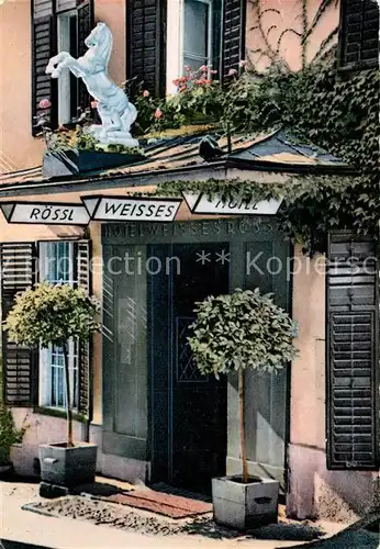 AK / Ansichtskarte St_Wolfgang_Salzkammergut Weisses Roessl am Wolfgangsee St_Wolfgang_Salzkammergut