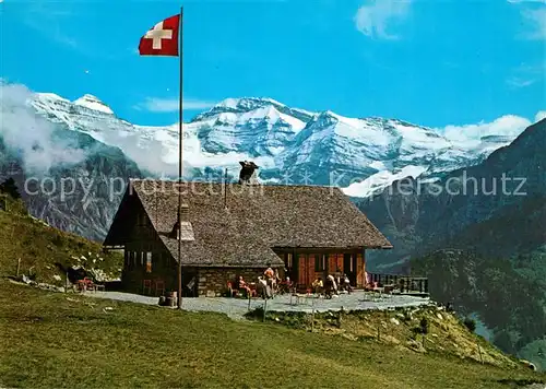 AK / Ansichtskarte Planachaux Restaurant Coquoz Mont Ruan et Tour Salliere Planachaux