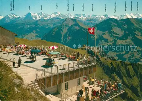 AK / Ansichtskarte Stockhorn_BE Panorama Restaurant Stockhorn Stockhorn BE