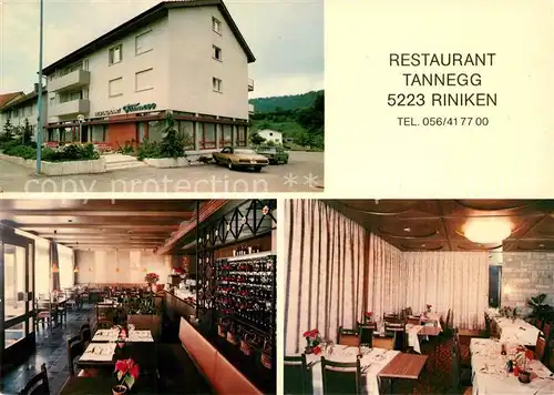 AK / Ansichtskarte Riniken Restaurant Tannegg Riniken