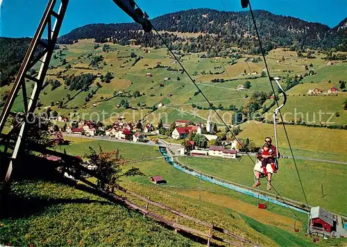AK / Ansichtskarte Alt_St_Johann Sessellift Alp Sellamatt Blick ins Tal Landschaftspanorama Alt_St_Johann