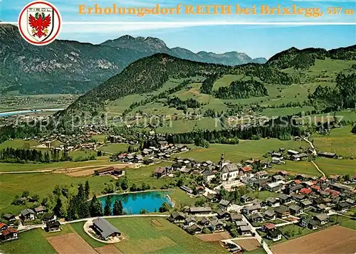AK / Ansichtskarte Reith_Brixlegg Erholungsdorf Wintersportplatz Reithersee Alpen Fliegeraufnahme Reith_Brixlegg