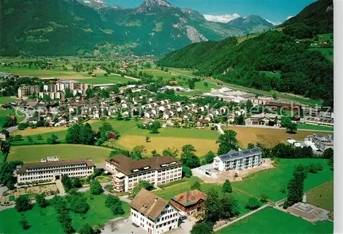 AK / Ansichtskarte Naefels Alters  und Pflegeheim Letz Fliegeraufnahme Naefels